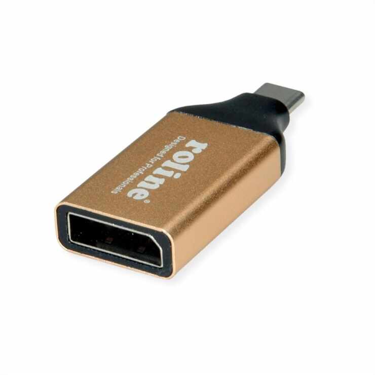 Adaptor GOLD USB-C la Displayport 1.2 4K@60Hz T-M, Roline 12.03.3232