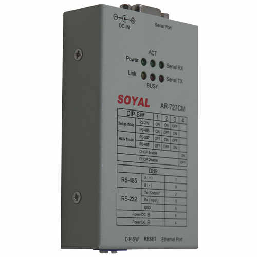 Serial IP Soyal AR 727CM, 9-24 V, 4800-57600 bps