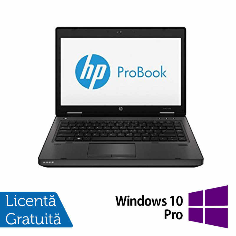 Laptop HP ProBook 6470B, Intel Core i3-3110M 2.40GHz, 4GB DDR3, 320GB SATA, 14 Inch, Fara Webcam + Windows 10 Pro