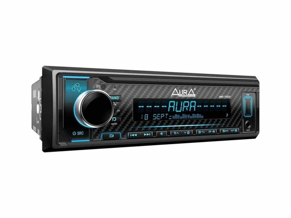 RESIGILAT Player auto Aura AMH 77DSP, 1 DIN, 4x51W