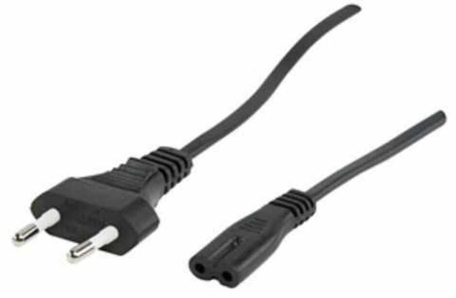 Cablu alimentare Euro la IEC C7 (casetofon) 2 pini 1.5m, CABLE-701-1.5-WL