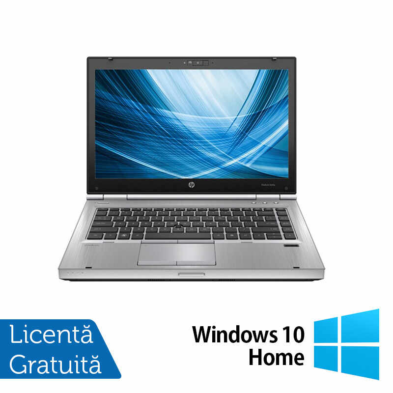 Laptop HP EliteBook 8460p, Intel Core i5-2520M 2.50GHz, 4GB DDR3, 320GB SATA, DVD-RW, 14 Inch, Webcam + Windows 10 Home