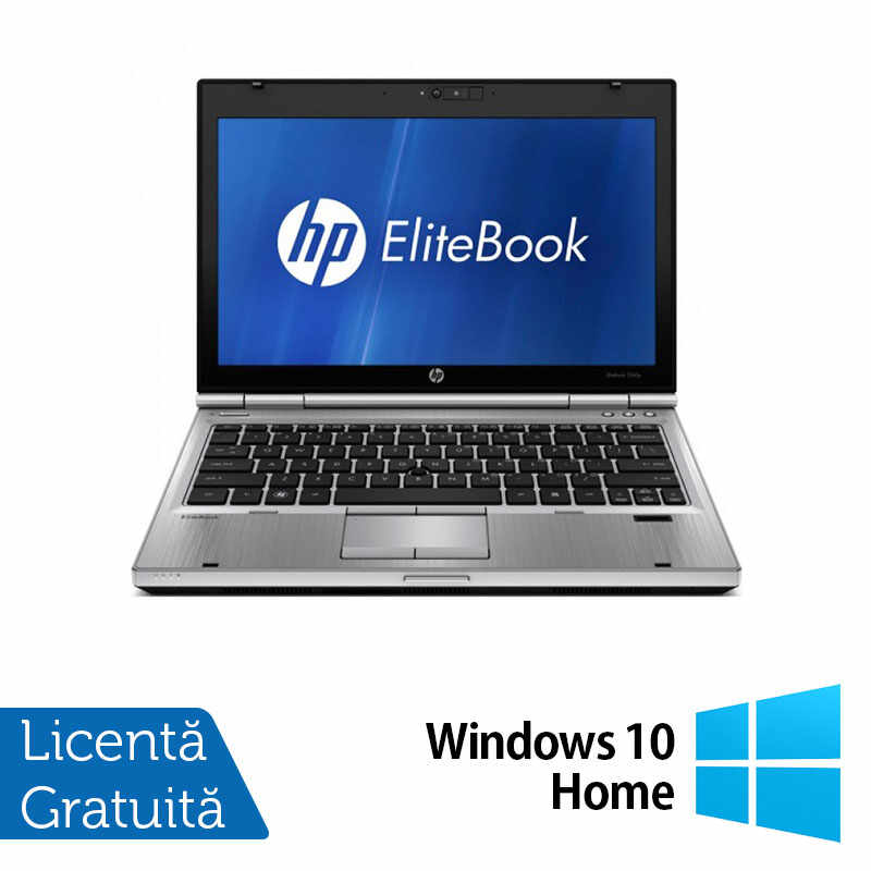 Laptop HP EliteBook 2560p, Intel Core i5-2520M 2.50GHz, 4GB DDR3, 320GB SATA, DVD-RW, 12.5 Inch, Webcam + Windows 10 Home