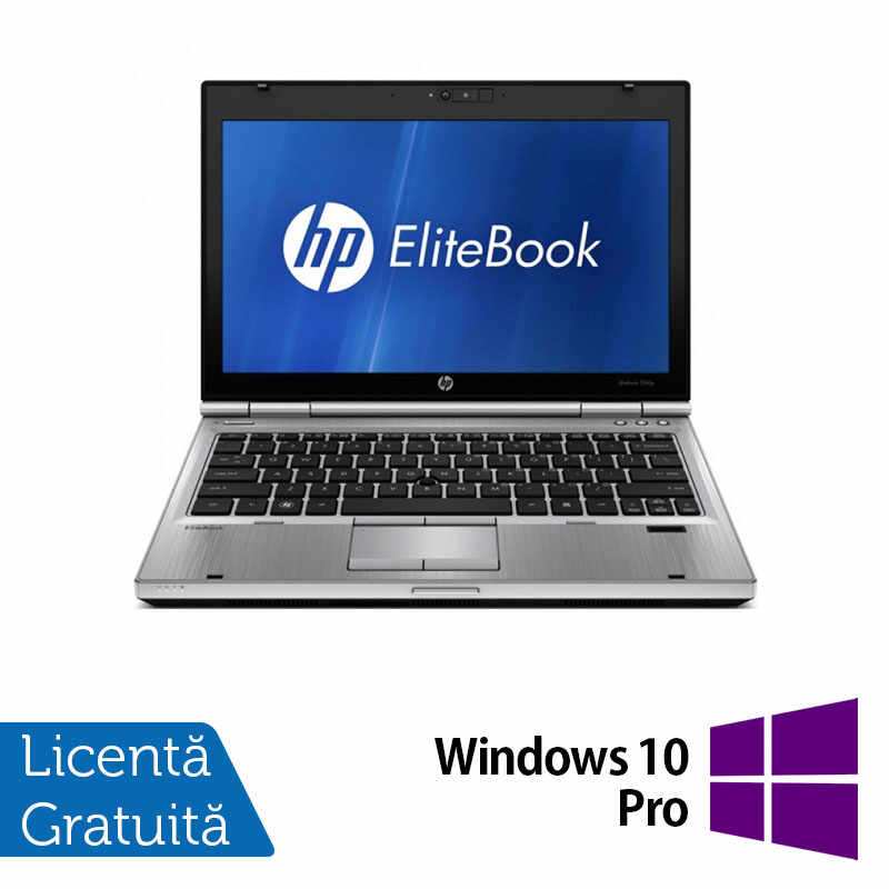Laptop HP EliteBook 2560p, Intel Core i5-2520M 2.50GHz, 4GB DDR3, 320GB SATA, DVD-RW, 12.5 Inch, Webcam + Windows 10 Pro