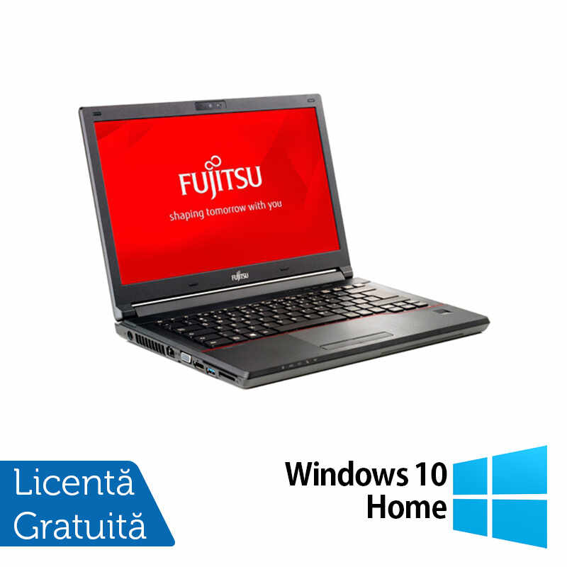 Laptop Fujitsu Lifebook E746, Intel Core i5-6200U 2.20GHz, 8GB DDR4, 240GB SSD, Fara Webcam, 14 Inch + Windows 10 Home