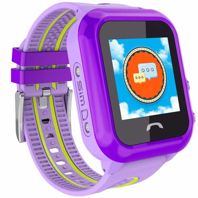 Ceas GPS Copii, iUni Kid27, Touchscreen 1.22 inch, BT, Telefon incorporat, Buton SOS, Mov