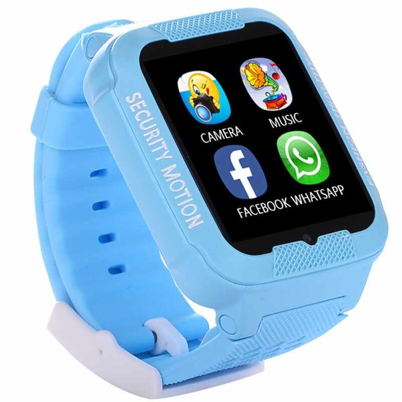 Ceas GPS Copii iUni Kid3, Telefon incorporat, Touchscreen 1.54 inch, Bluetooth, Notificari, Camera, Albastru