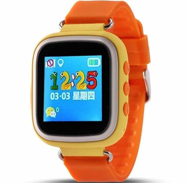 Ceas GPS Copii iUni Kid90, Telefon incorporat, Buton SOS, BT, LCD 1.44 Inch, Orange