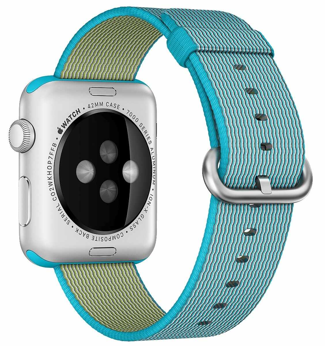Curea pentru Apple Watch 42 mm iUni Woven Strap, Nylon, Electric Blue