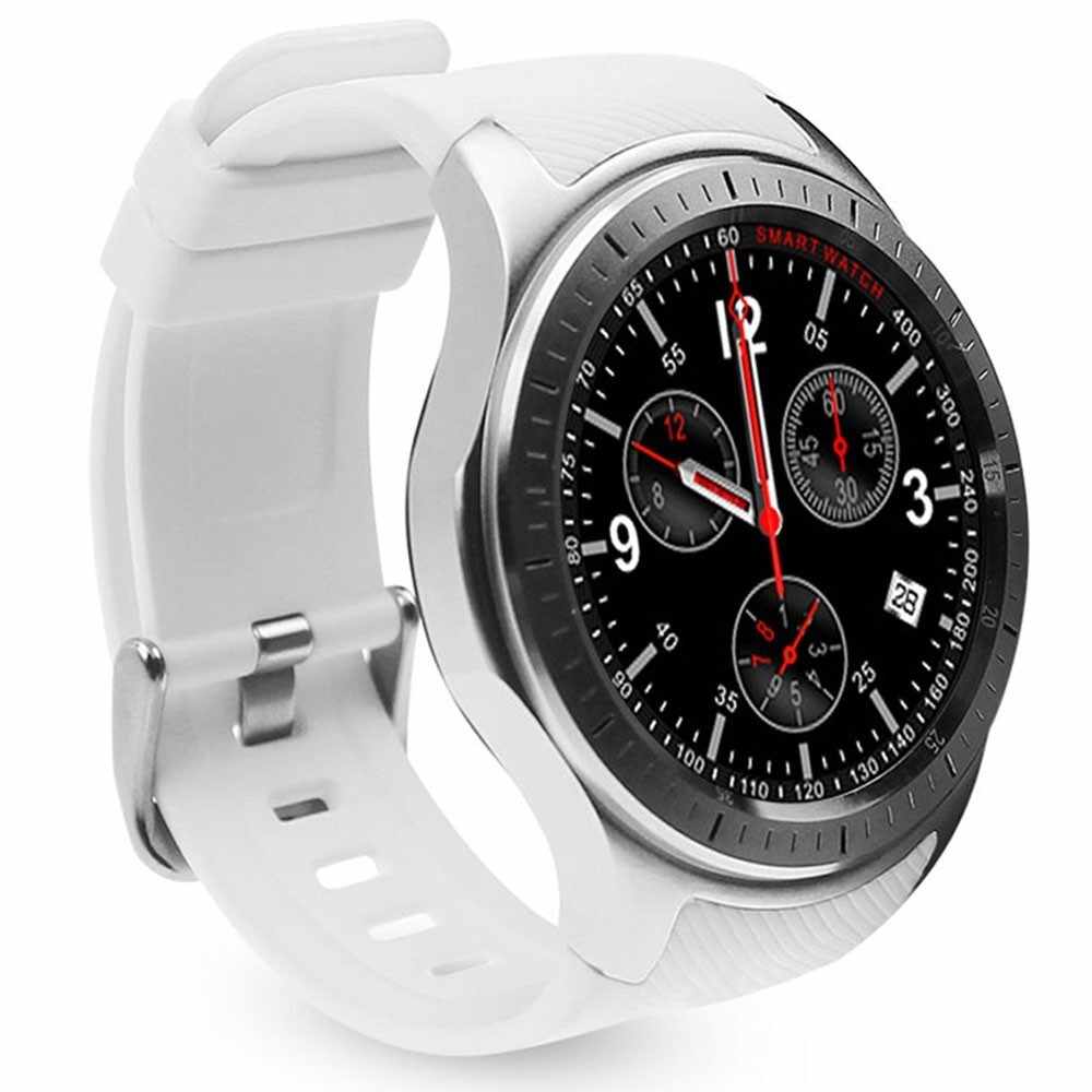 Smartwatch Telefon cu Android iUni DM368, AMOLED 1,39 inch, WIFI, 3G, GPS, Bluetooth, Monitorizare Puls, Alb