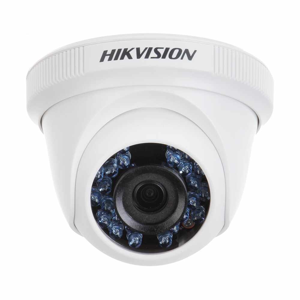 Camera supraveghere Dome Hikvision TurboHD DS-2CE56C0T-IRPF, 1 MP, IR 20 m, 2.8 mm