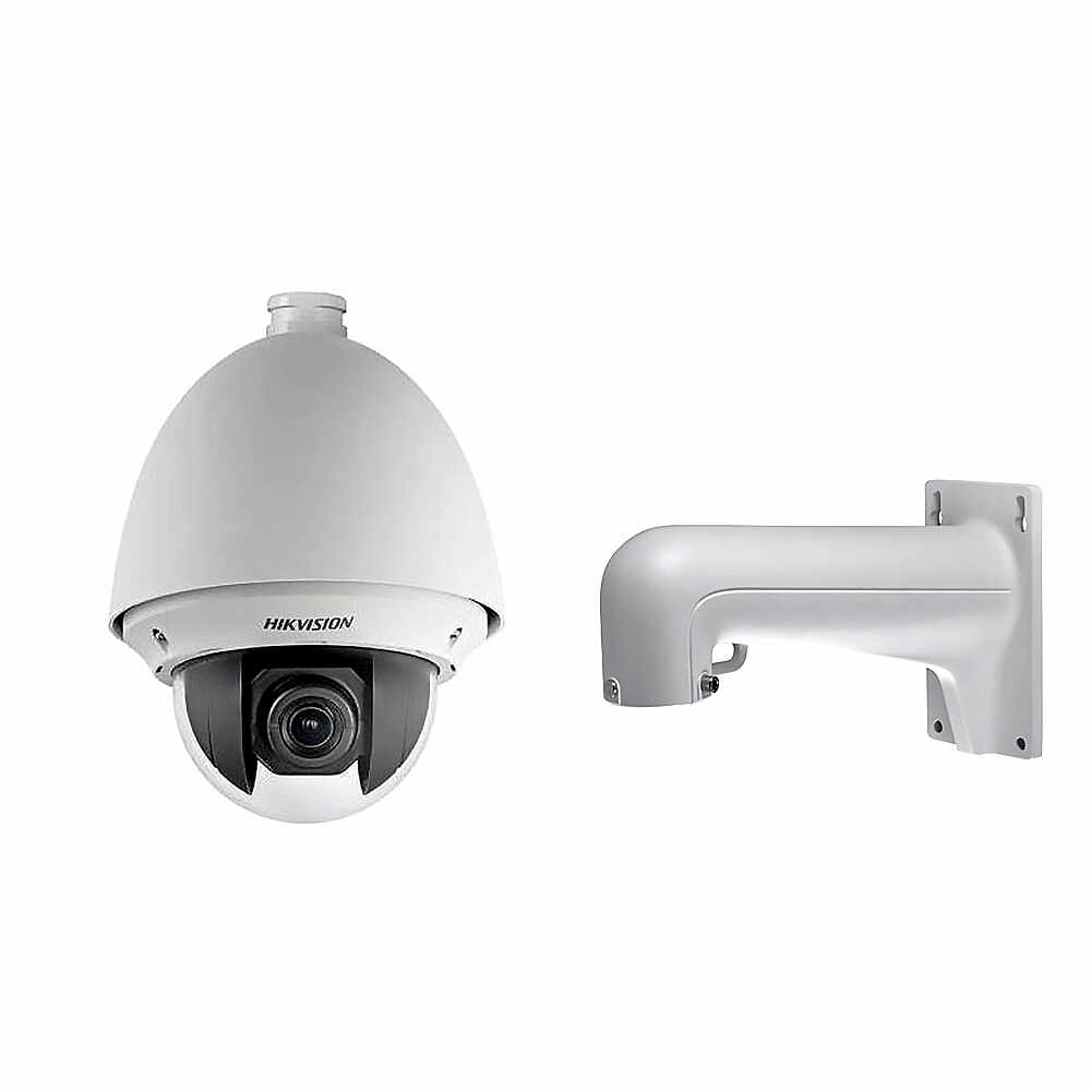 Camera supraveghere Speed Dome IP Hikvision DS-2DE4220W-AE, 2 MP, 4.7 - 94 mm, microfon, 20x + suport