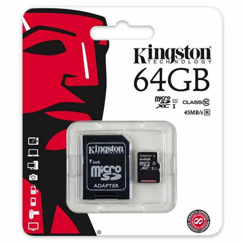 Card de memorie Kingston MicroSDHC 64GB