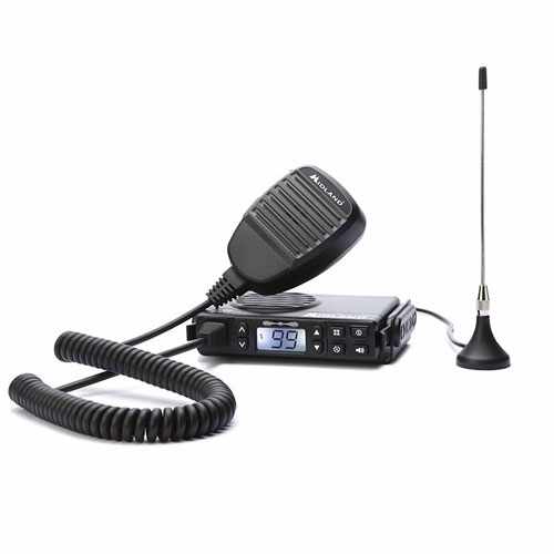 Statie radio PMR mobila Midland GB1 cu antena magnetica C1198, 446 MHz, 8 canale + 91 programabile