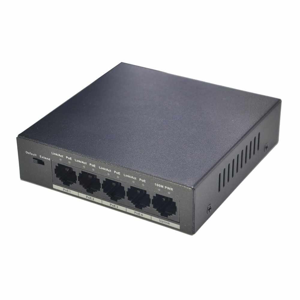 Switch cu 4 porturi PoE Dahua PFS3005-4P-58