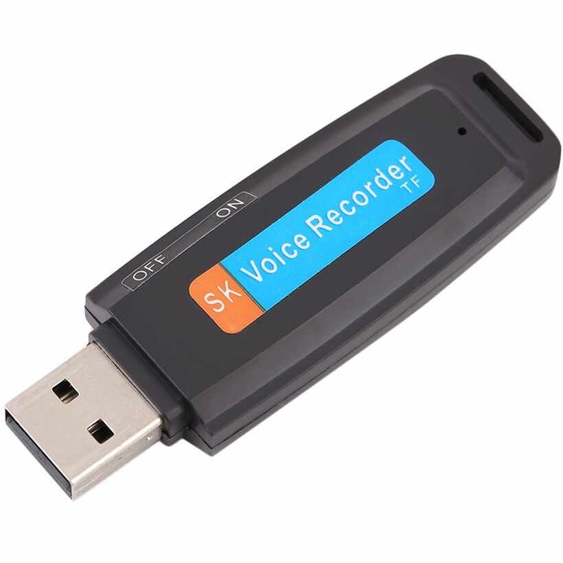 Stick USB Spion Reportofon iUni SpyMic STK99, Negru