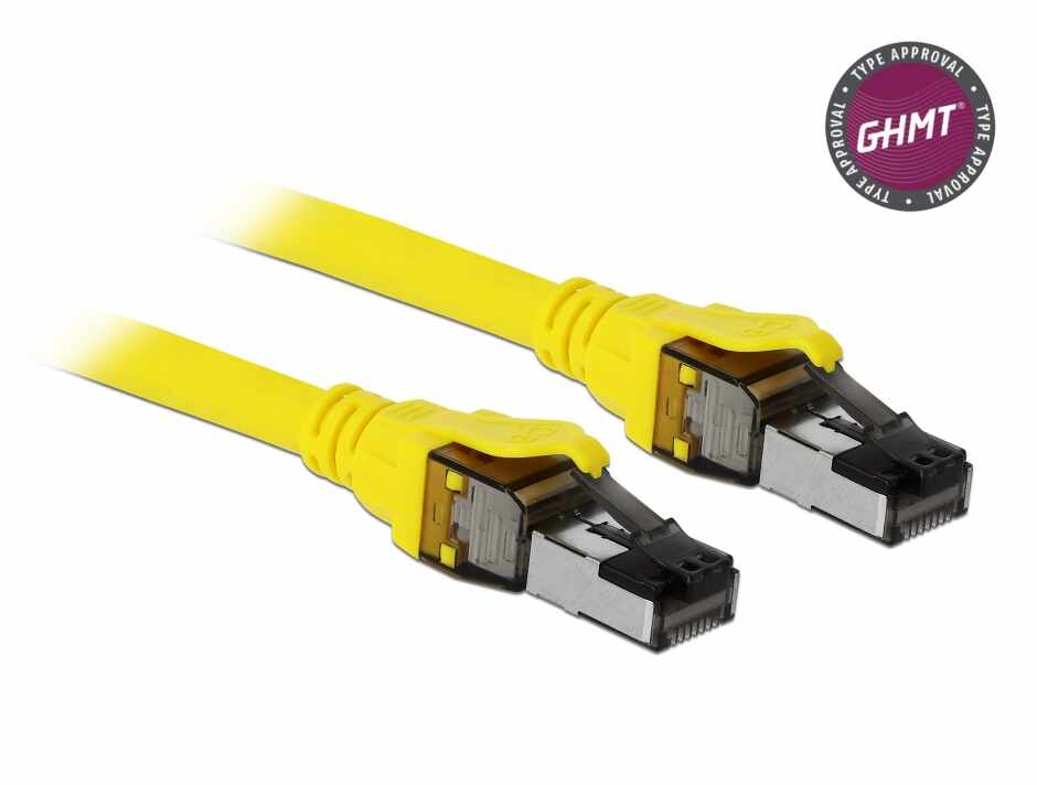 Cablu de retea RJ45 Cat.8.1 S/FTP 3m (GHMT certificat), Delock 86583