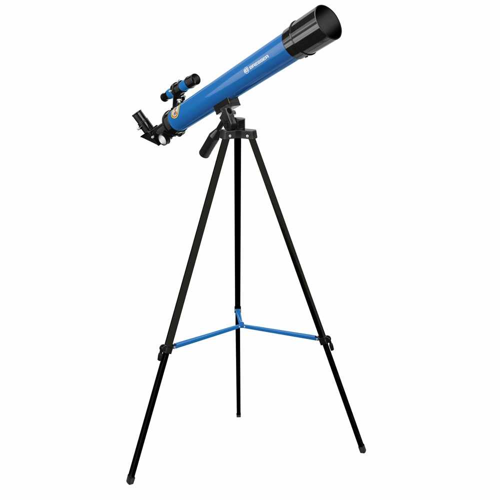 Telescop refractor Bresser Junior 45/600 AZ albastru