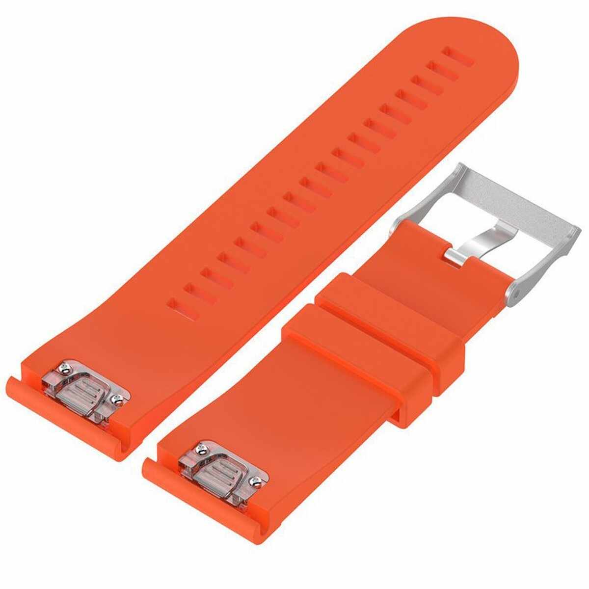 Curea ceas Smartwatch Garmin Fenix 5, 22 mm Silicon iUni Orange