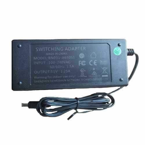 Sursa de alimentare switch-uri Hikvision BN031-A65051, 51 V, 1,25 A