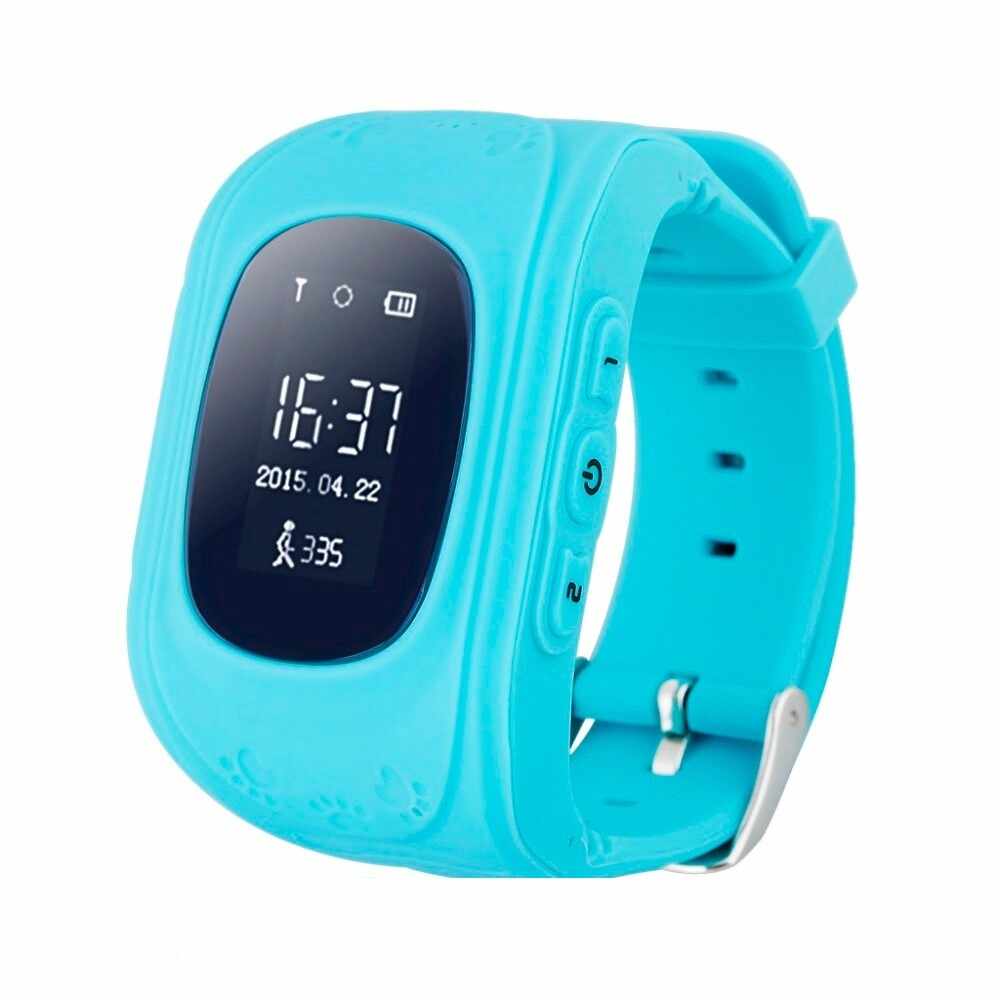 Ceas Smartwatch pentru Copii Albastru Q50+ Slot Cartela SIM, GPS Tracker, Buton Urgenta SOS, Monitorizare Live