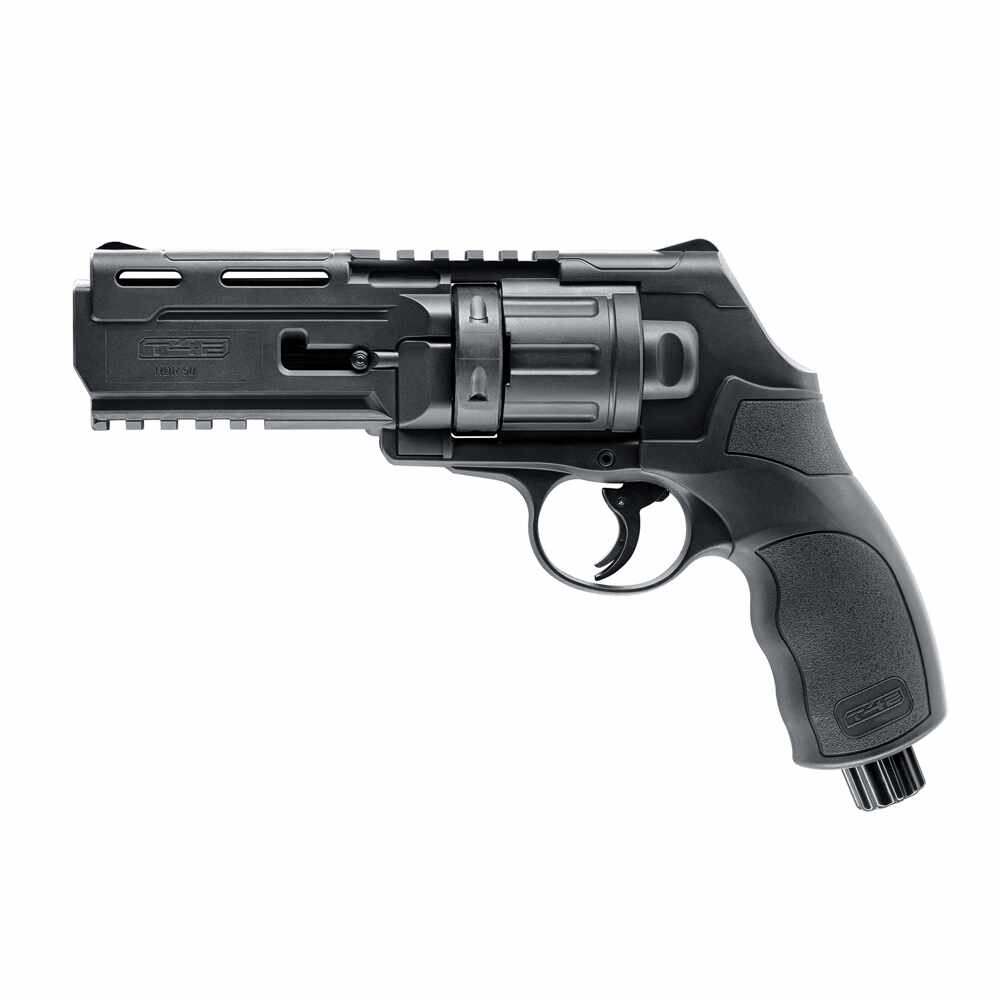 Pistol paintball cu bile de cauciuc/creta/vopsea Umarex Walther T4E HDR 50, cal. .50 – black, 11 jouli