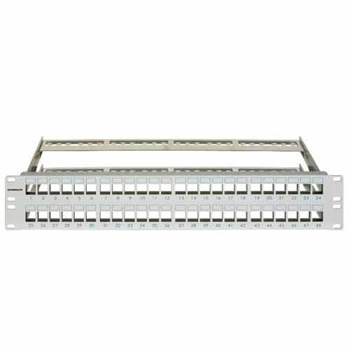 Rack patchpanel 48 module SCHRACK TOOLLESS LINE, 2UH, SFA. SFB