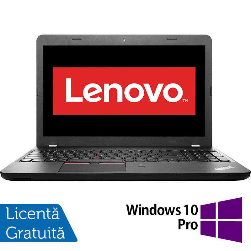 Laptop Lenovo ThinkPad E550, Intel Core i3-5005U 2.00GHz, 4GB DDR3, 500GB SATA, DVD-RW, 15.6 Inch, Webcam, Tastatura Numerica + Windows 10 Pro