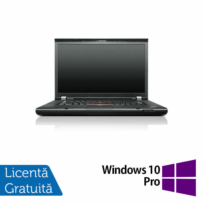 Laptop LENOVO ThinkPad T530, Intel Core i5-3380M 2.90GHz, 8GB DDR3, 240GB SSD, DVD-RW, 15.6 Inch, Webcam + Windows 10 Pro