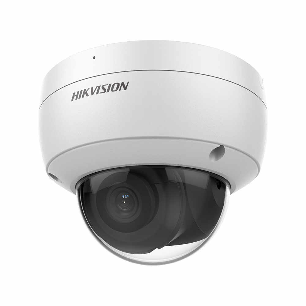 Camera supraveghere IP Dome Hikvision AcuSense DS-2CD2143G2-IU2, 4 MP, 2.8 mm, IR 30 m, slot card, microfon