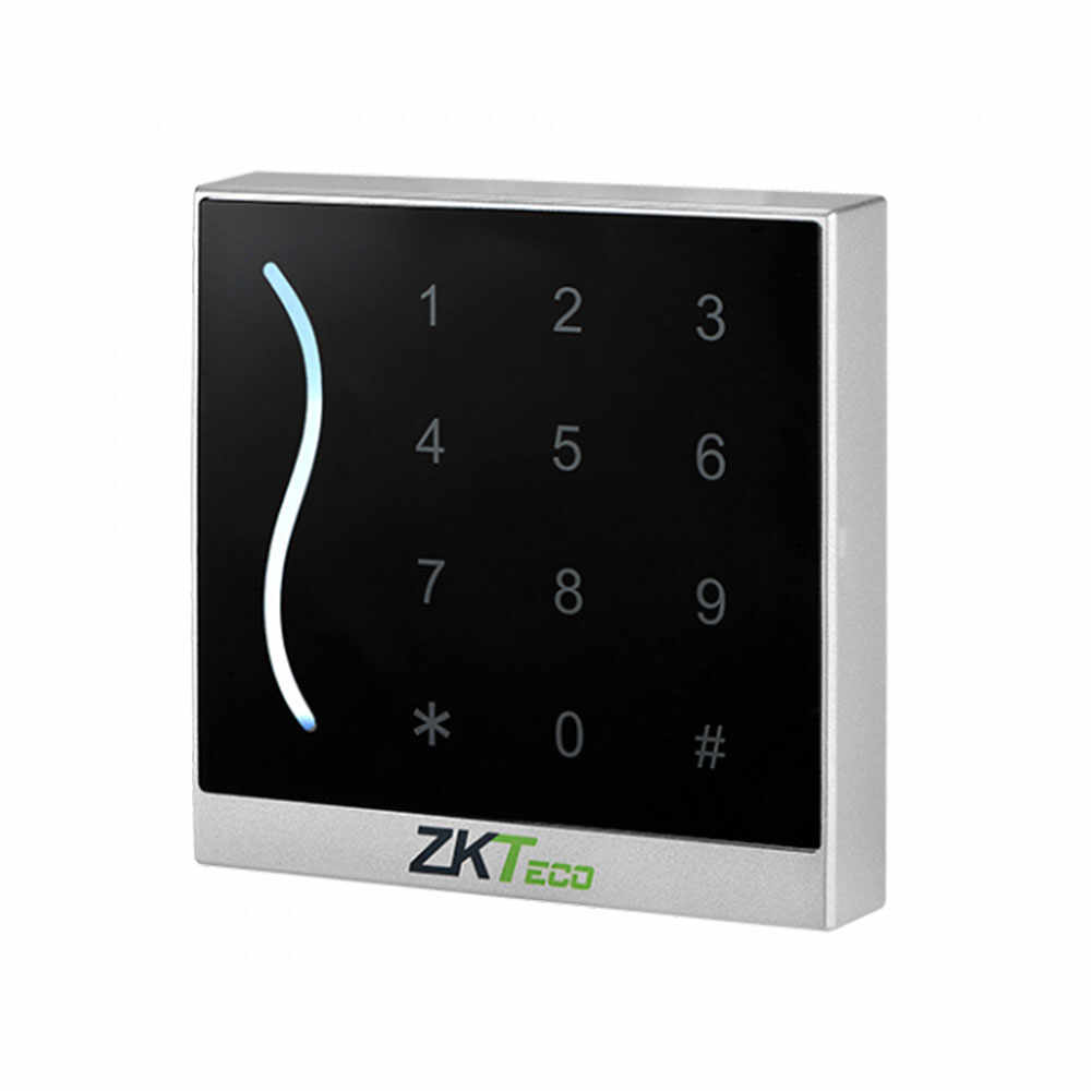 Cititor de proximitate RFID cu tastatura ZKTeco PROID30-B-WG-1, Wiegand, EM, 125 KHz, cod PIN, interior/exterior