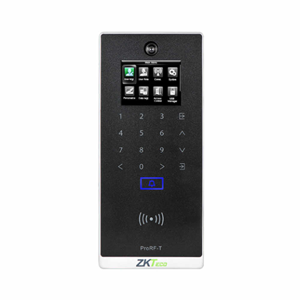 Controler de acces IP ZKTeco GL-PRORF-T-1, ecran 2.4 inch, EM, 50.000 carduri, cod PIN, 100.000 evenimente