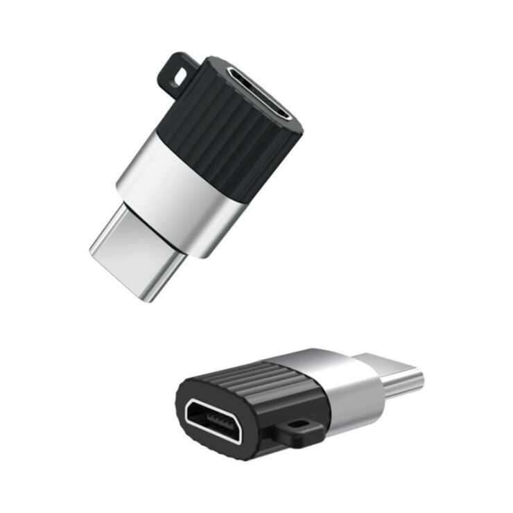 Adaptor micro USB 2.0 la USB type C M-T pentru breloc, XO NB149-A