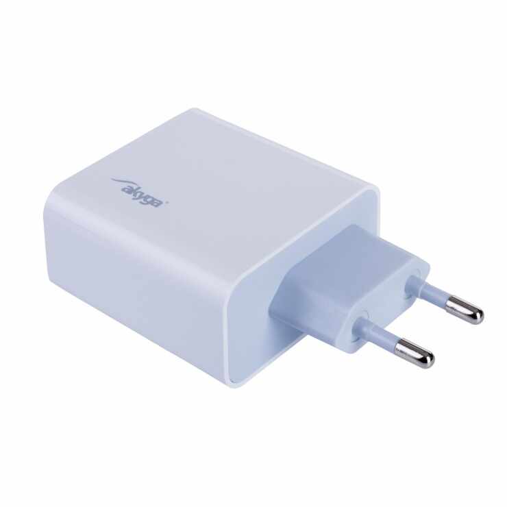 Incarcator priza USB-A + USB-C (Quick Charge 3.0) 5-20V/2.25-3A 45W, AK-CH-14