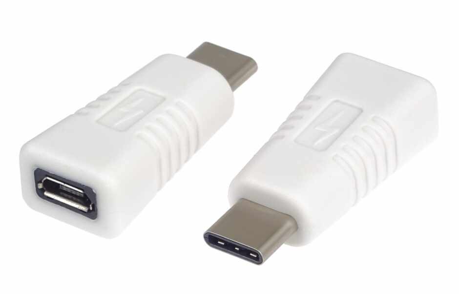 Adaptor micro USB 2.0 la USB type C M-T Alb, kur31-15