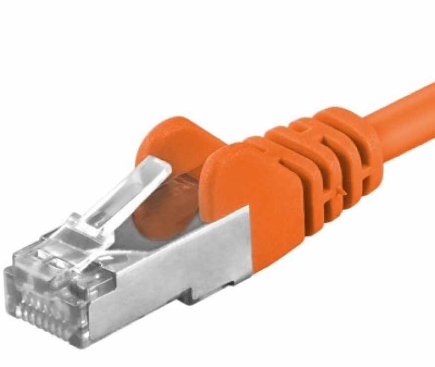 Cablu de retea RJ45 cat. 6A SFTP 1.5m Orange, sp6asftp015E