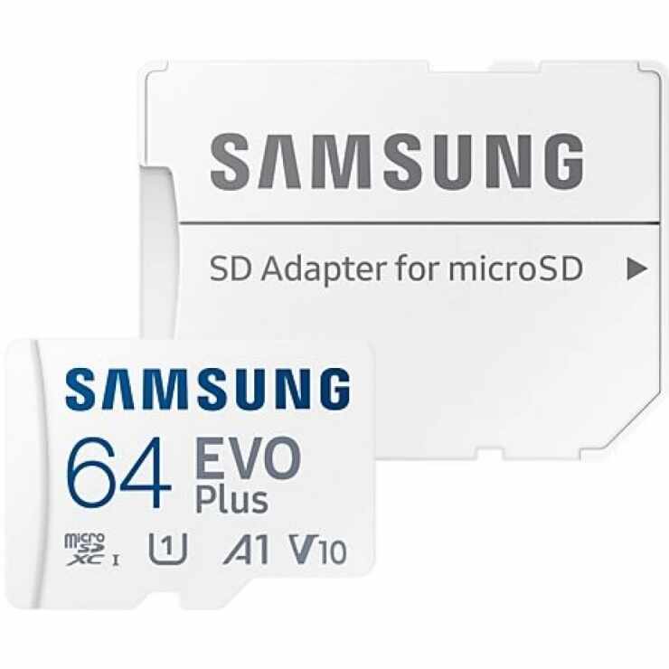 Card de memorie microSDXC Evo Plus 64GB clasa 10 + adaptor SD, Samsung MB-MC64KA/EU