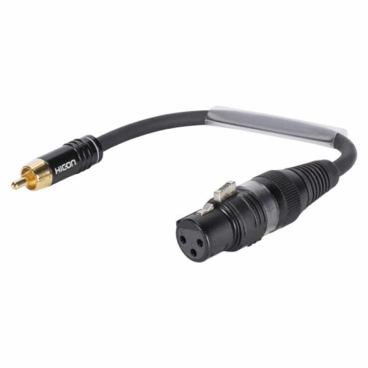 Adaptor audio RCA la XLR 3 pini T-M 0.15m, TRH8U0015-SW