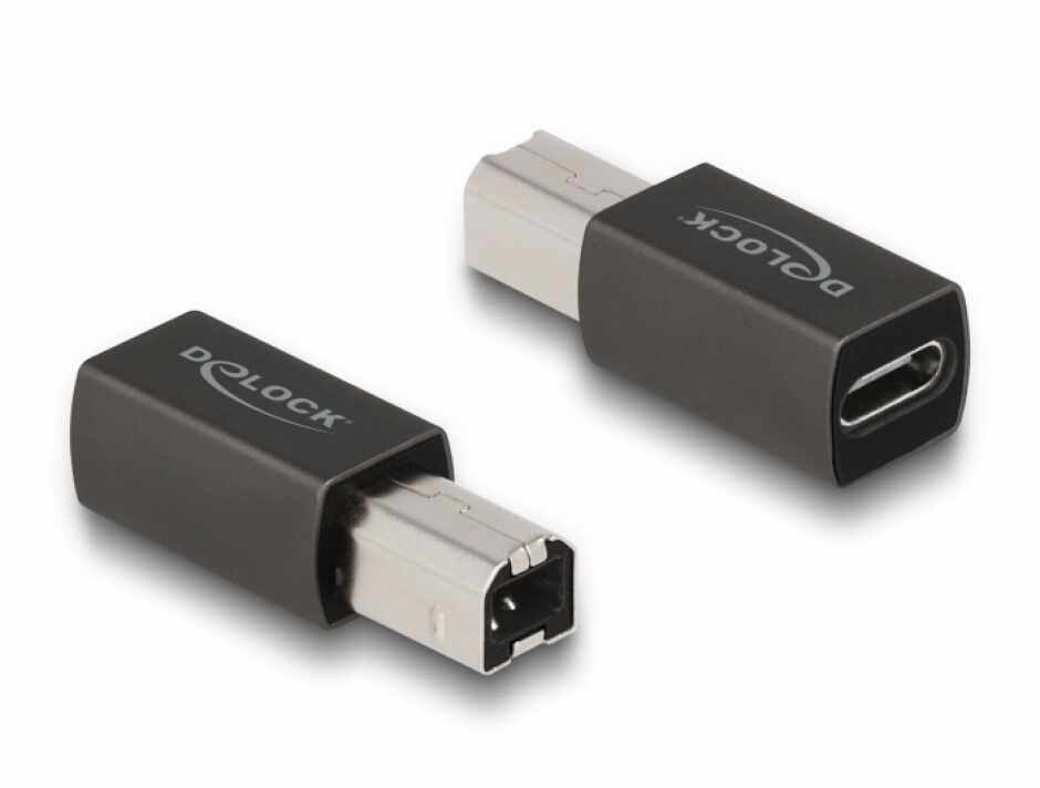 Adaptor USB 2.0 type C la USB-B M-T, Delock 65839