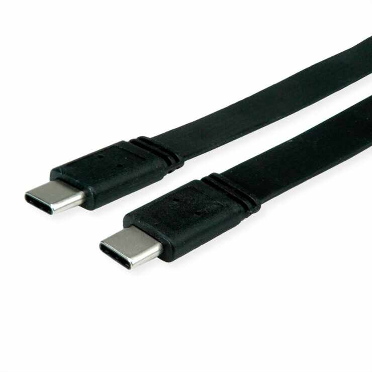 Cablu flat USB 4 type C Gen 3 T-T 20V5A 0.5m, Value 11.99.9085