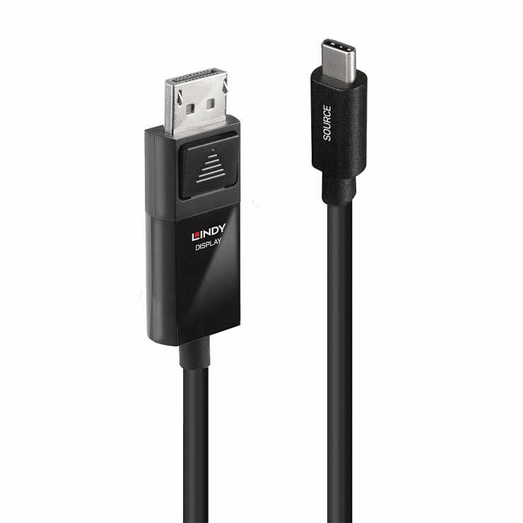 Cablu USB type C la Displayport 8K60Hz/4K144Hz cu HDR T-T 3m, Lindy L43343
