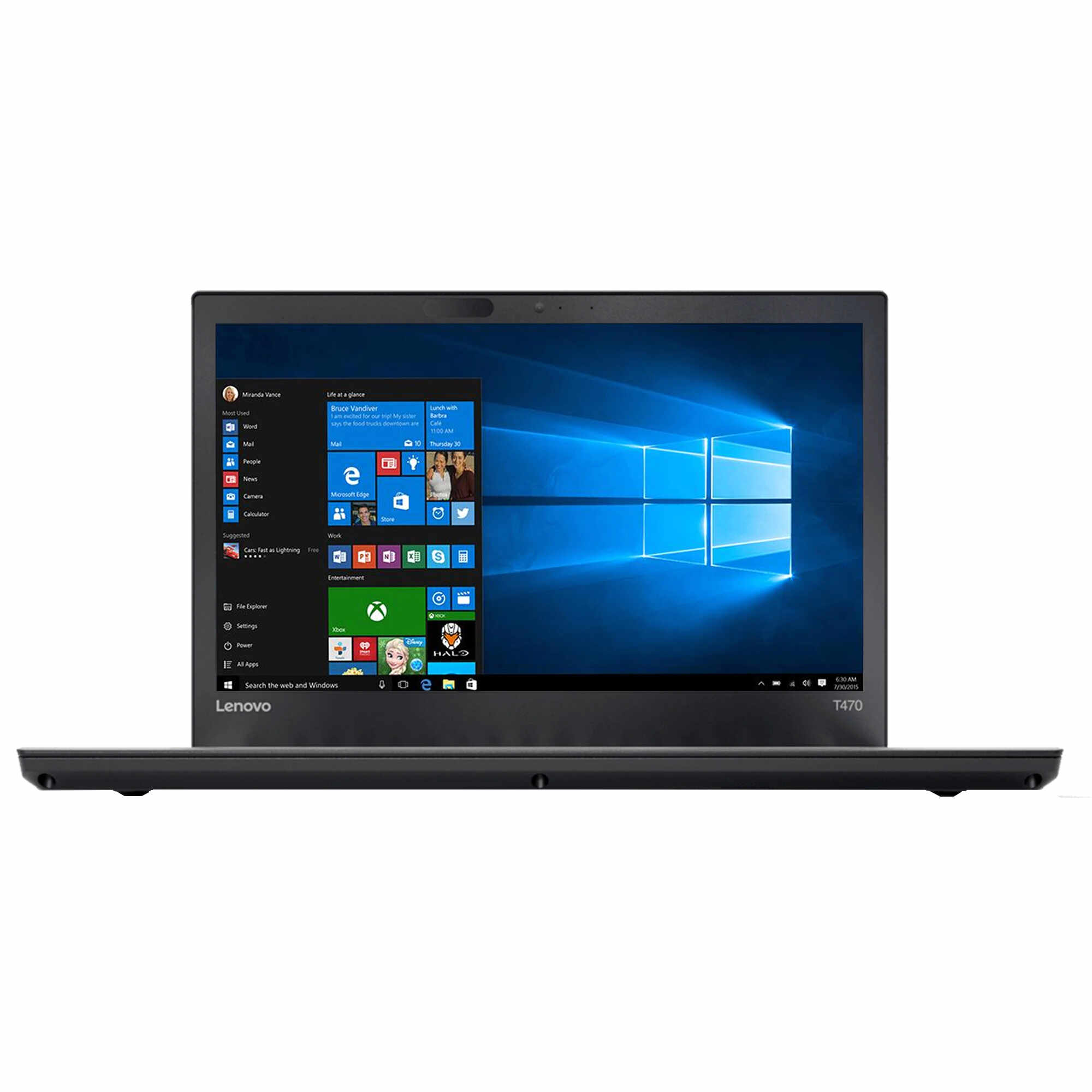 Laptop Second Hand LENOVO ThinkPad T470, Intel Core i5-6200U 2.30GHz, 8GB DDR4, 240GB SSD, 14 Inch, Webcam, Grad A-