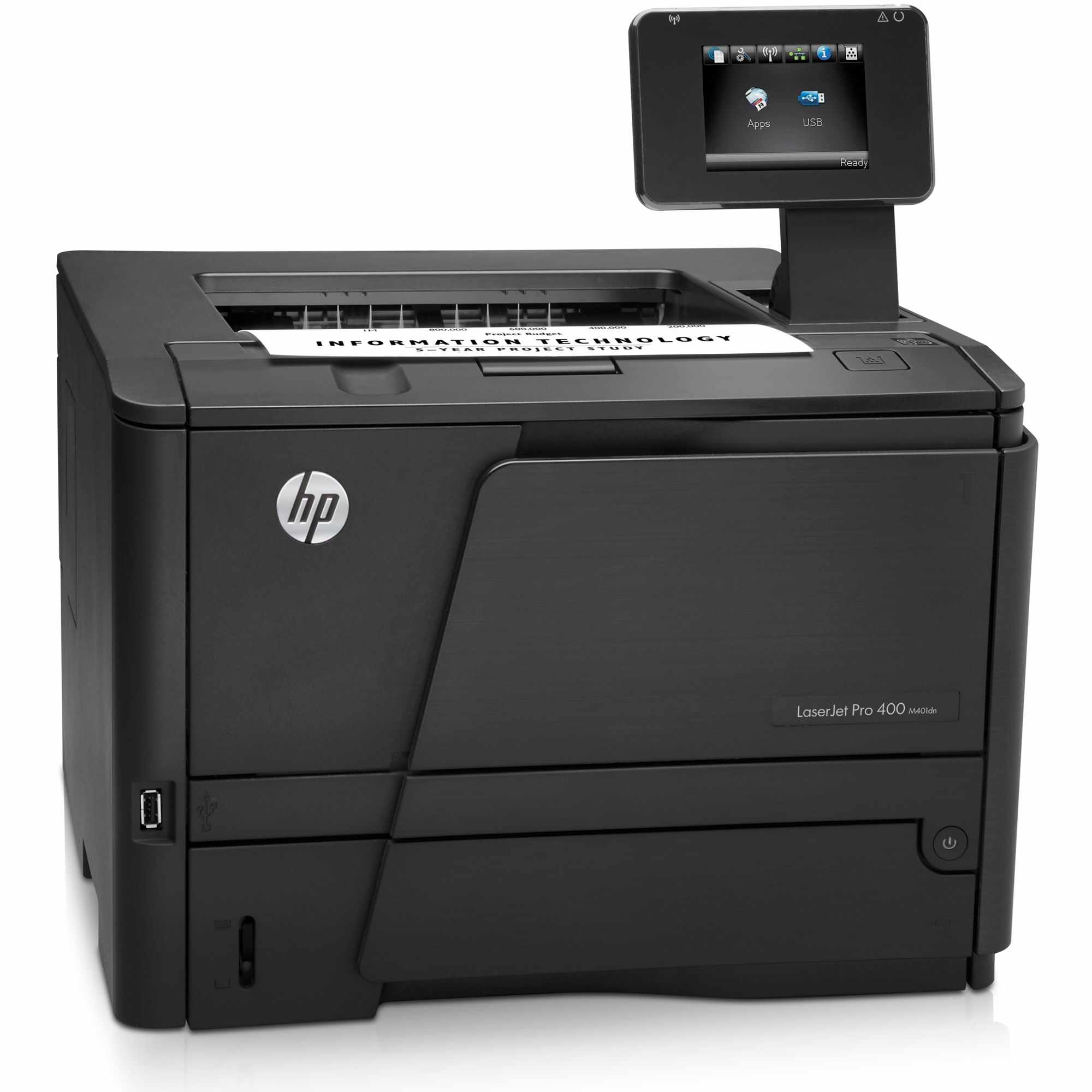 Imprimanta Second Hand Laser Monocrom HP 400 M401DN, Duplex, A4, 35ppm, 1200 x 1200dpi, Retea, USB, TouchScreen, Toner Nou 6.5k