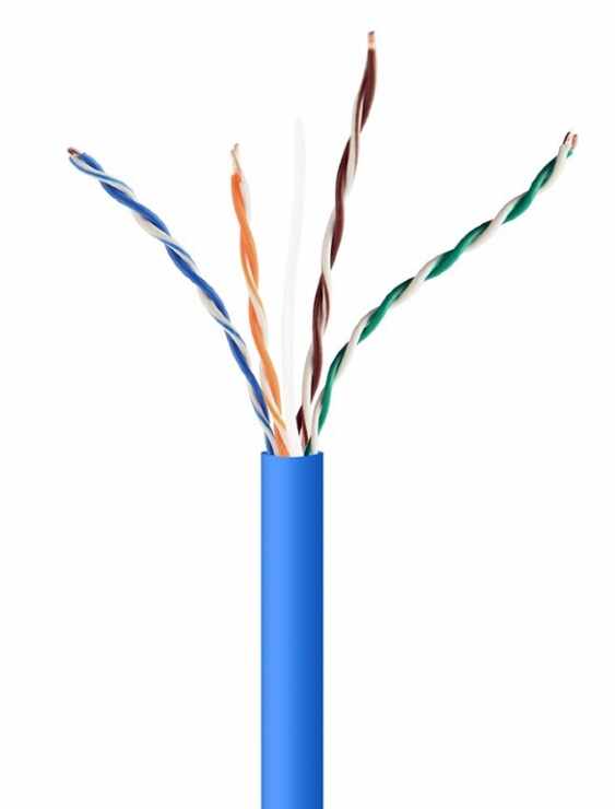 Rola cablu retea UTP cat. 5e CCA rola 305m Albastru, Gembird UPC-5004E-SOL-B