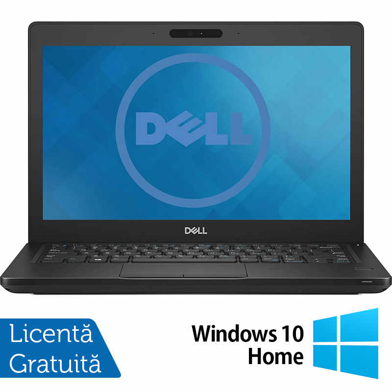 Laptop Refurbished Dell Latitude 5290, Intel Core i5-8350U 1.70-3.60GHz, 8GB DDR4, 480GB SSD, 12.5 Inch, Webcam + Windows 10 Home