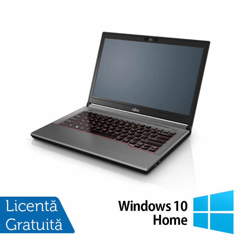 Laptop Refurbished Fujitsu Lifebook E744, Intel Core i5-4200M 2.50GHz, 8GB DDR3, 240GB SSD, DVD-RW, Fara Webcam, 14 Inch + Windows 10 Home