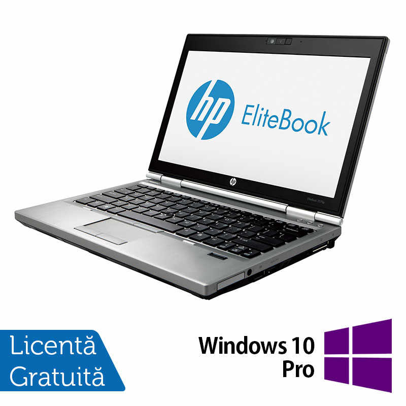 Laptop Refurbished HP EliteBook 2570p, Intel Core i5-3360M 2.80GHz, 4GB DDR3, 120GB SSD, DVD-RW, 12 Inch, Webcam + Windows 10 Pro