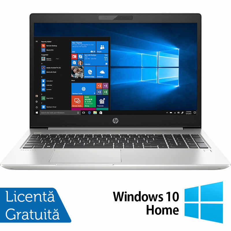 Laptop Refurbished HP ProBook 450 G6, Intel Core i5-8265U 1.60-3.90GHz, 8GB DDR4, 240GB SSD, 15.6 Inch Full HD, Tastatura Numerica, Webcam + Windows 10 Home