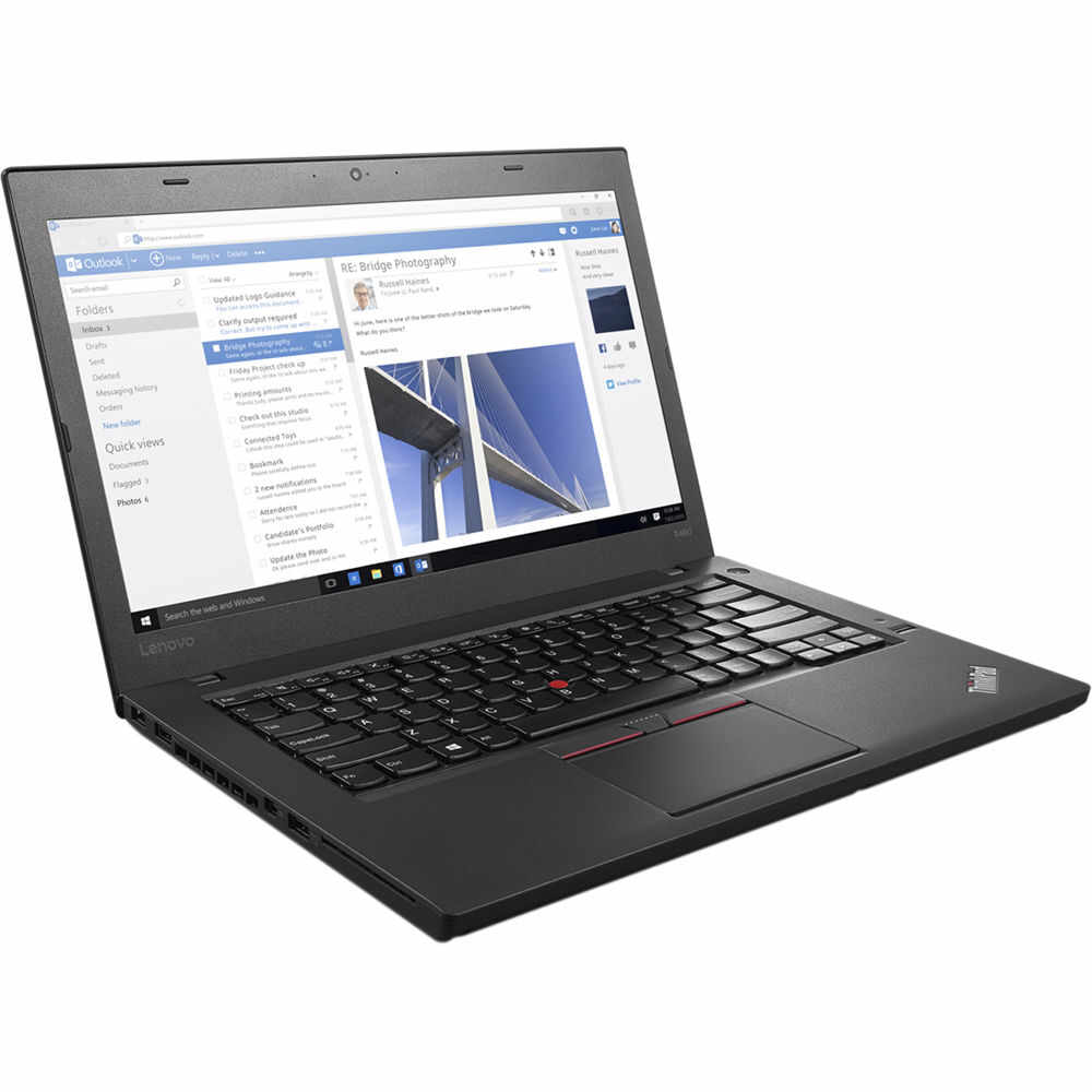 Laptop Second Hand LENOVO ThinkPad T460, Intel Core i5-6200U 2.30GHz, 8GB DDR3, 240GB SSD, 14 Inch, Webcam