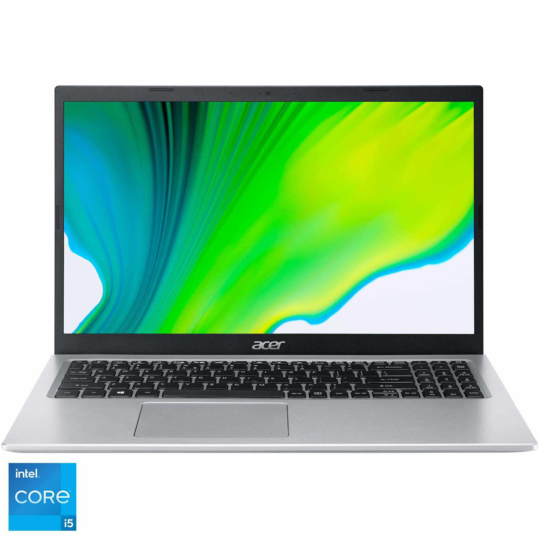 Laptop ultraportabil Aspire 5 A515-56G cu procesor Intel® Core™ i5-1135G7, 15.6